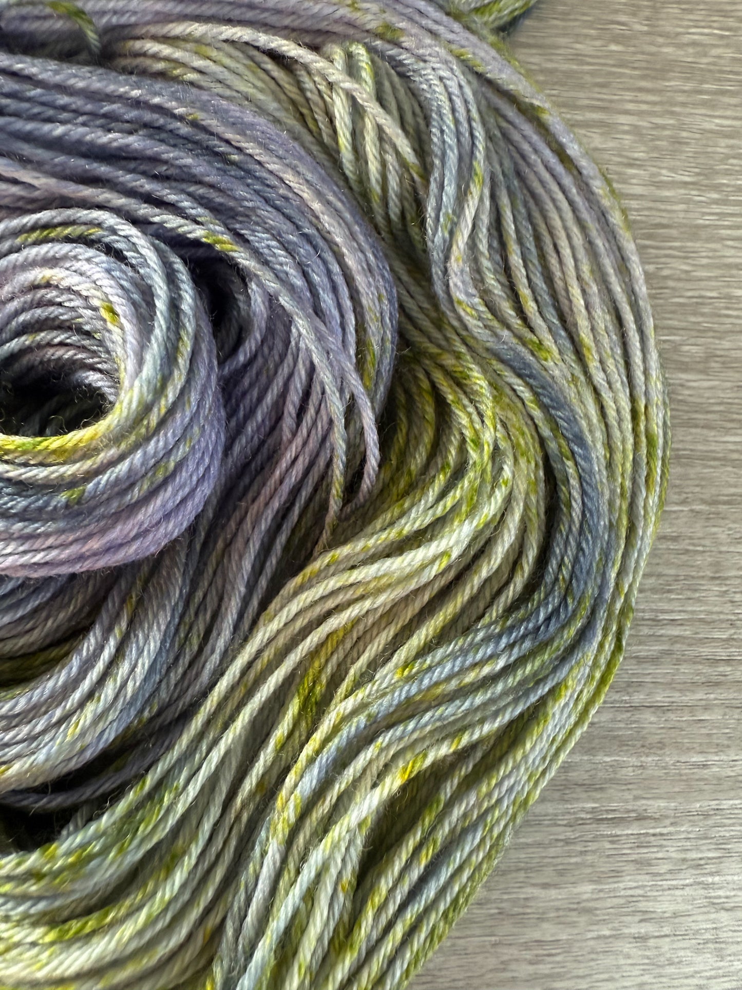 Cold As A Witch’s Kiss Artisan Dyed Merino Wool Yarn
