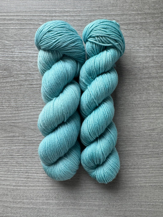 Robyn's Egg Blue Artisan Hand Dyed Merino Wool Yarn