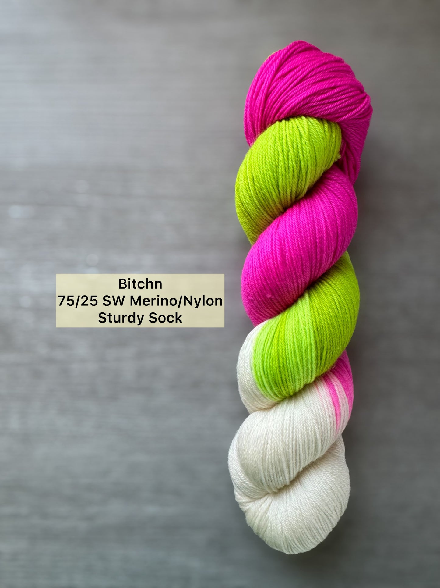 Neon Black Light Reactive Hand Dyed Yarn