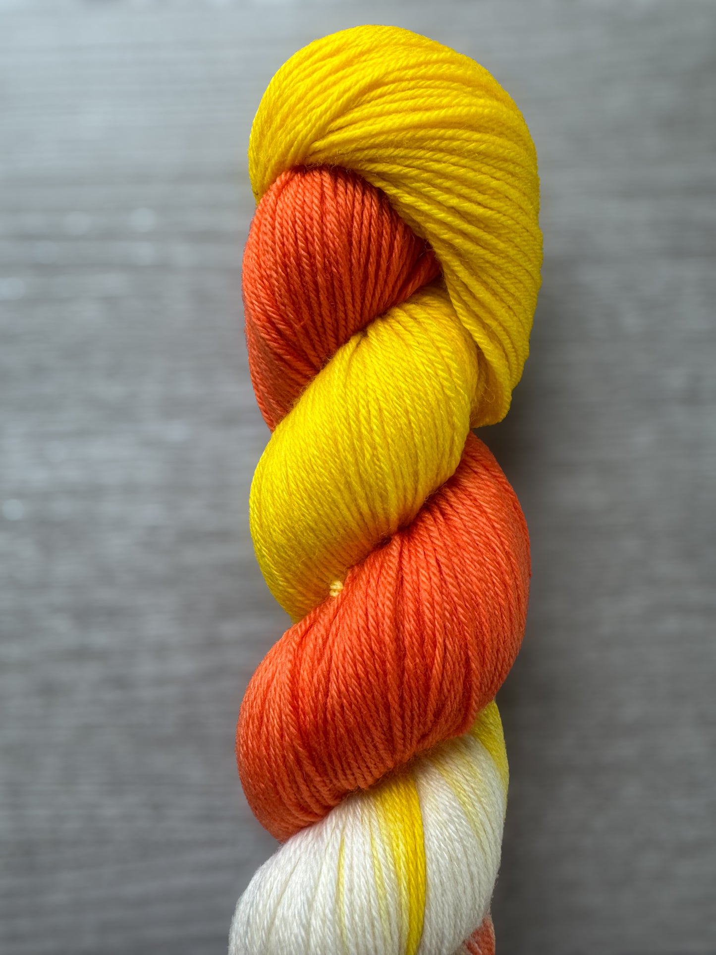 Candy Corn Artisan Dyed Merino Wool Yarn