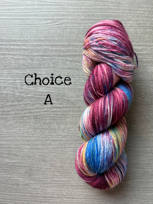 Carousel Horse Hand Dyed Merino Yarn - Ready To Ship