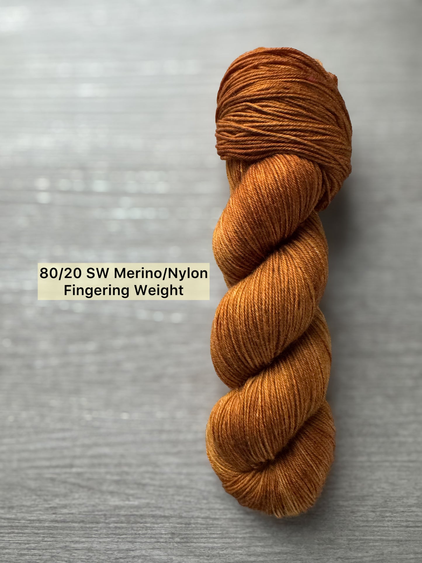 Cognac Artisan Yarn Hand Dyed Merino Wool