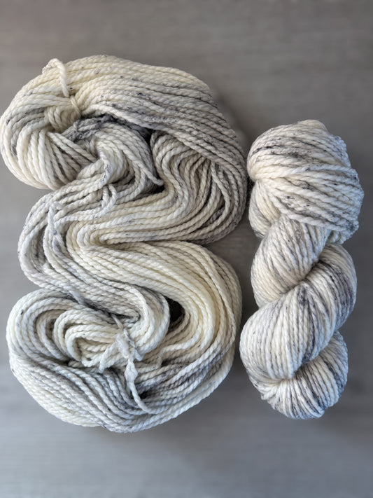 Cookies and Cream Artisan Hand Dyed Bulky Chunky Merino Wool Yarn