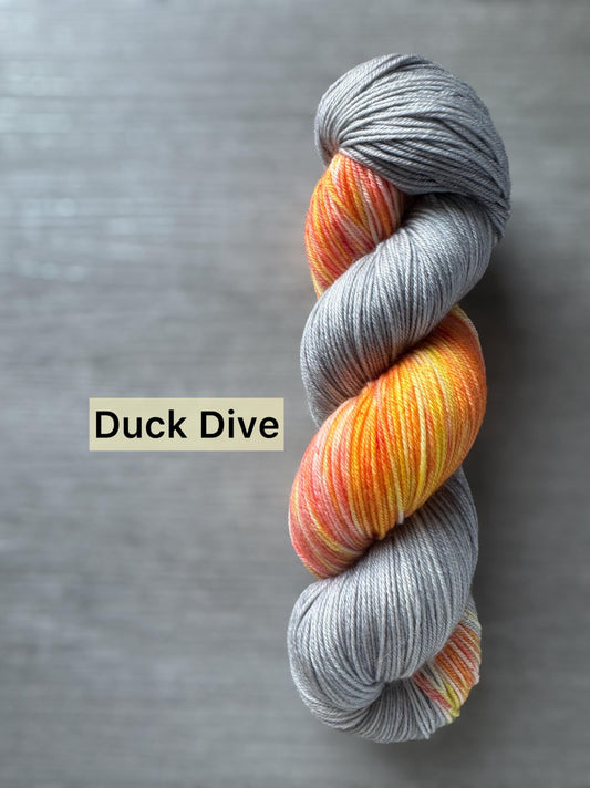 Neon Variegated Artisan Hand Dyed Merino Wool Yarn