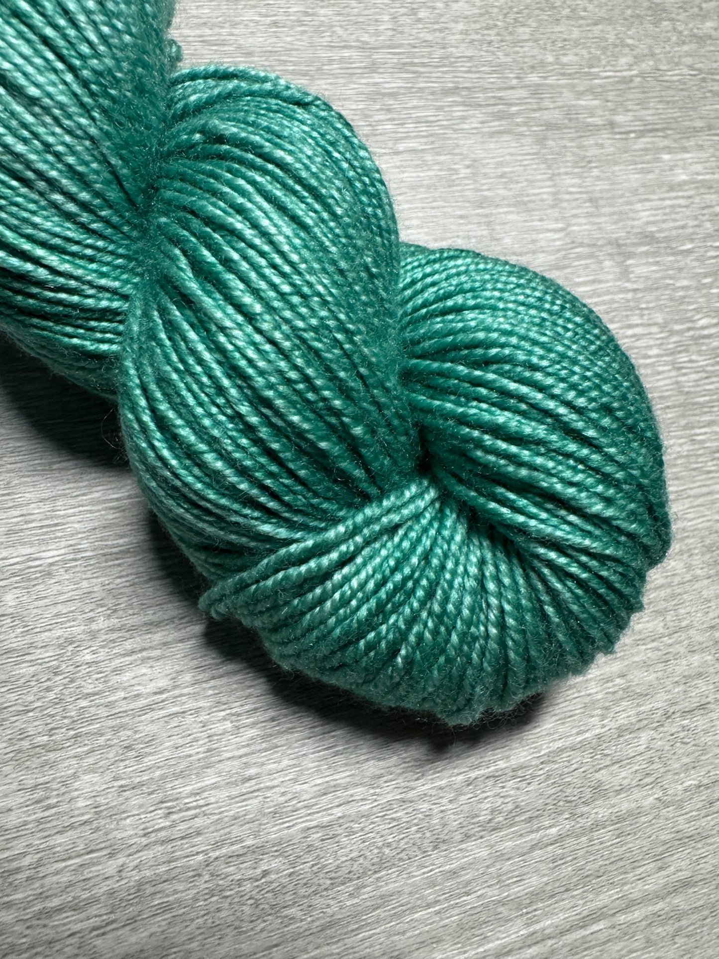 Emerald City Green Artisan Hand Dyed Merino Wool Yarn