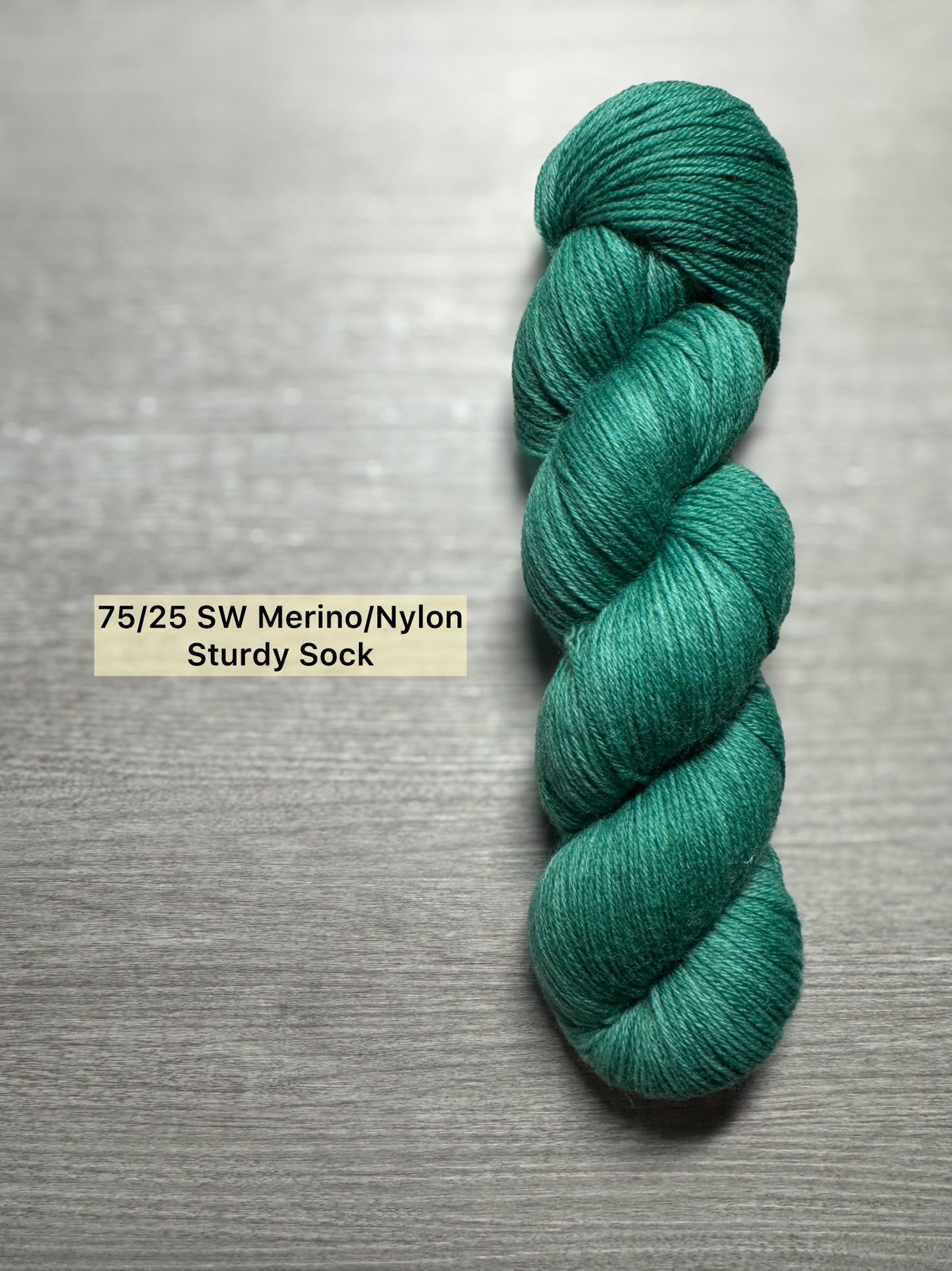 Emerald City Green Artisan Hand Dyed Merino Wool Yarn