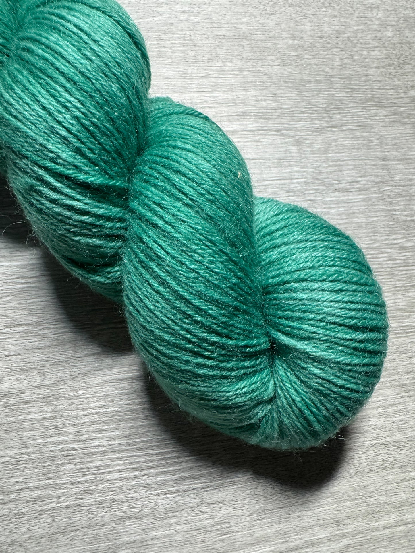Emerald City Green Artisan Hand Dyed Merino Wool Yarn
