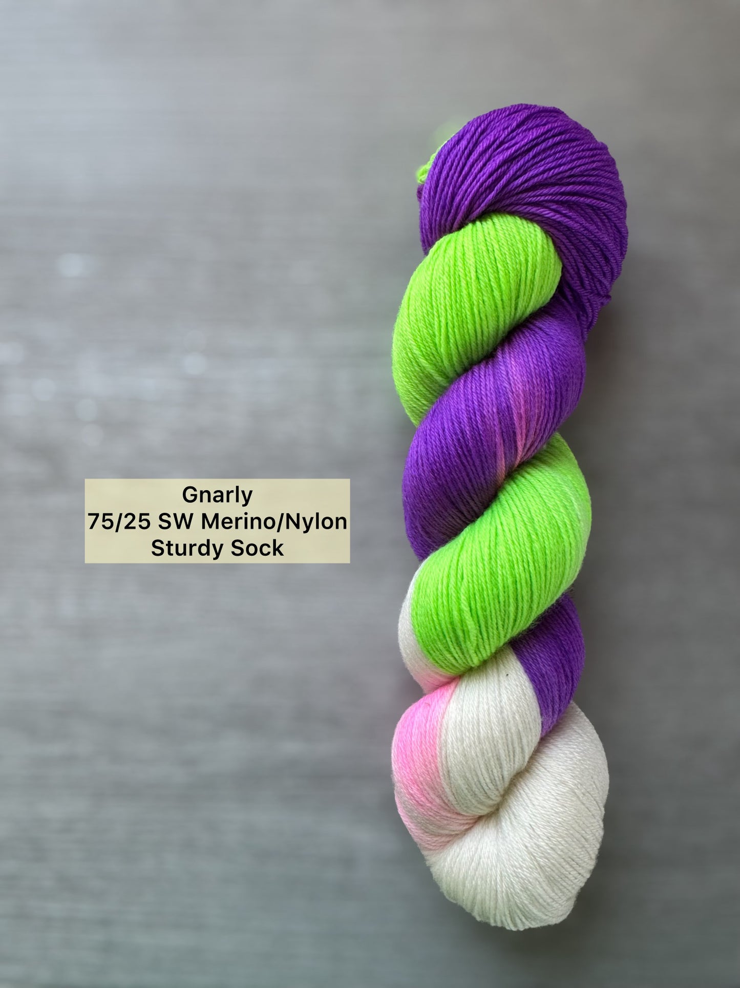 Neon Black Light Reactive Hand Dyed Yarn