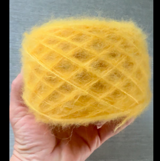 Goldenrod Suri/Silk Artisan Hand Dyed Yarn