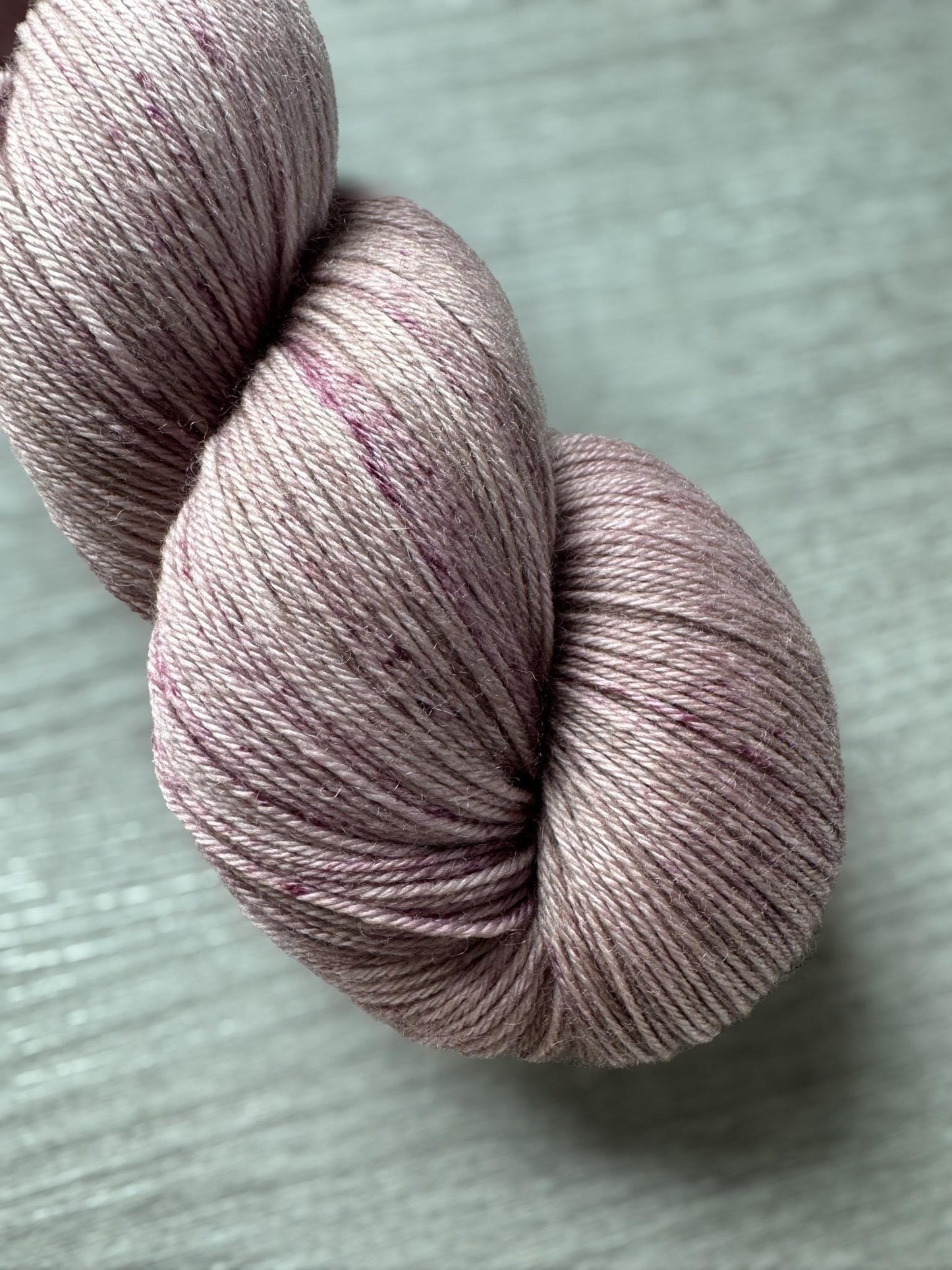 Supersized Antique Mauve Artisan Hand Dyed Merino Wool Yarn