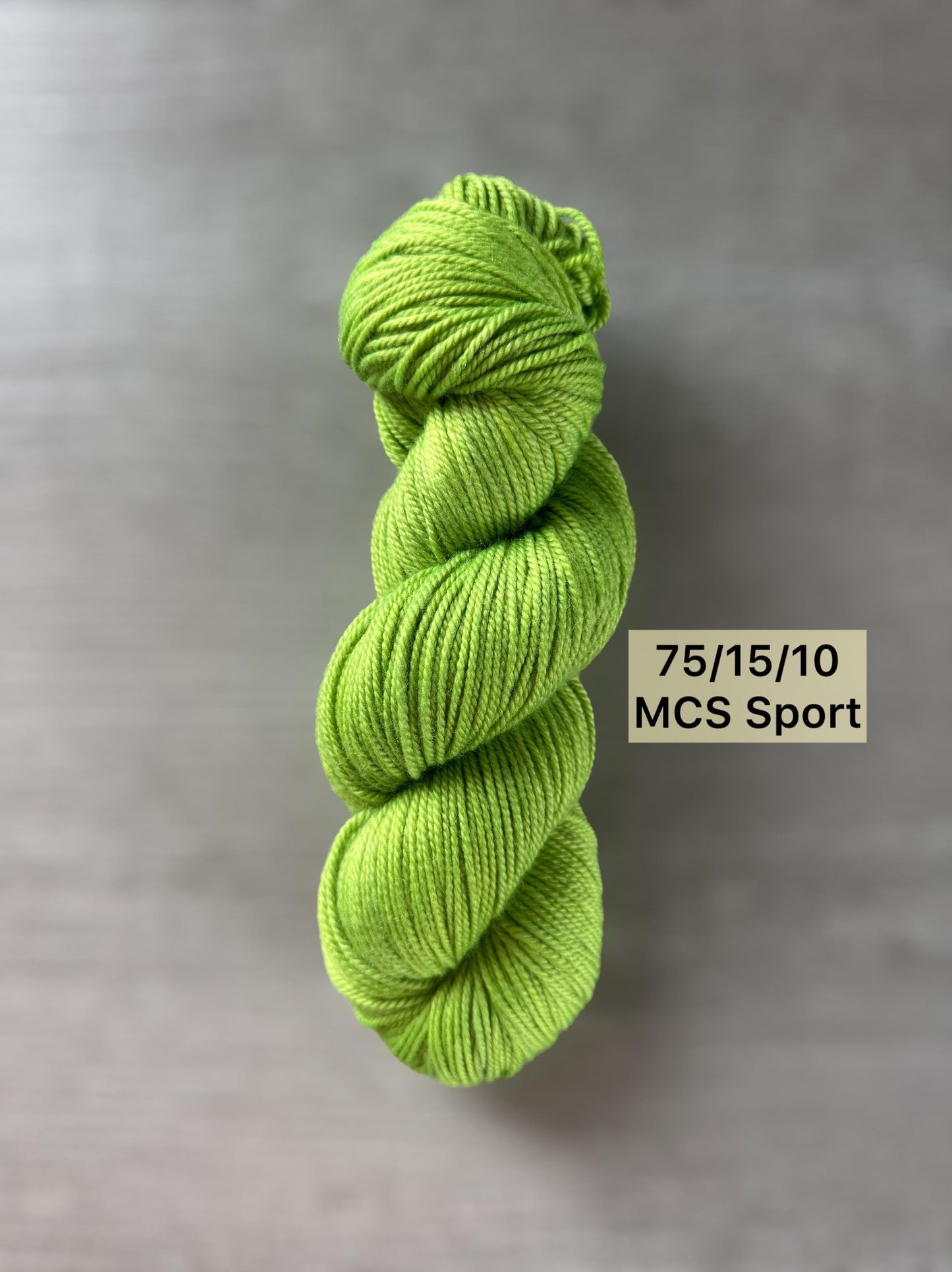 Lime Is Of The Essence Artisan Hand Dyed Merino Wool Yarn