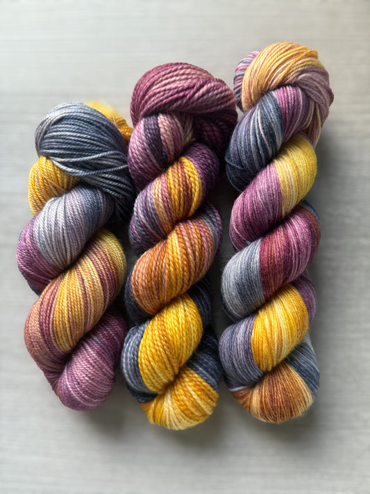 Malabar Squirrel Artisan Hand Dyed Merino Wool Yarn