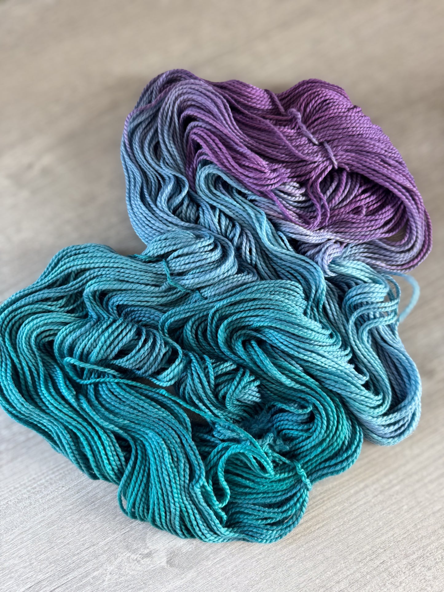 A Peacock Feather In My Cap Artisan Hand Dyed Merino Wool Yarn