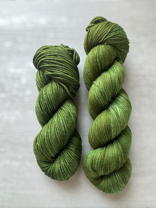 Rainforest Fern Artisan Hand Dyed Merino Wool Yarn