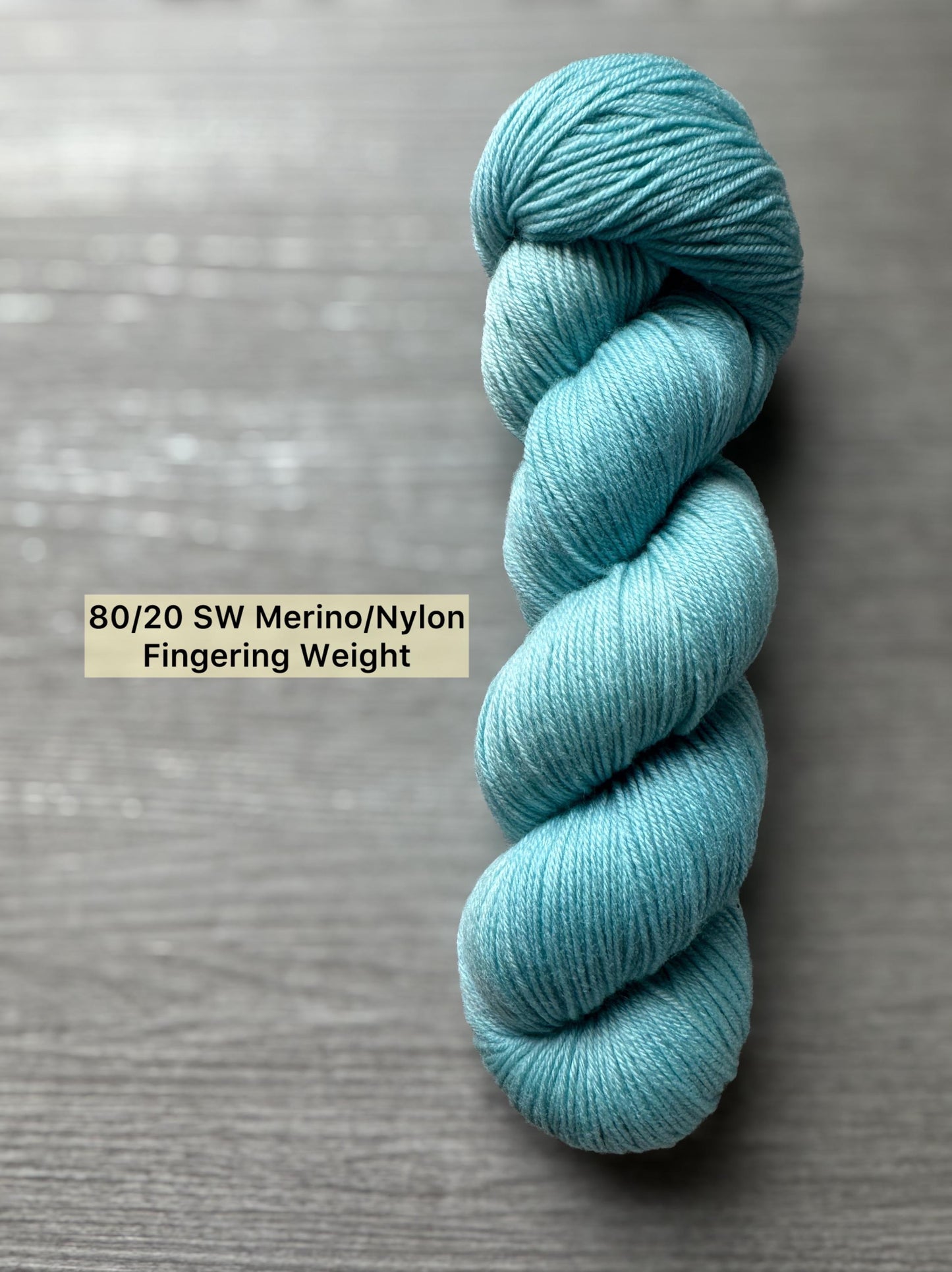 Robyn's Egg Blue Artisan Hand Dyed Merino Wool Yarn