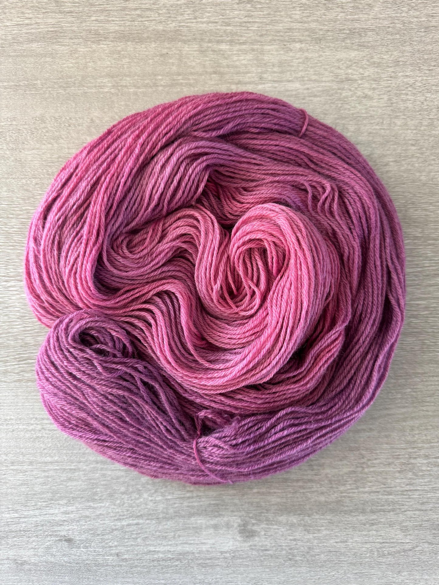 Saskatoon Berry Artisan Hand Dyed Merino Wool Yarn