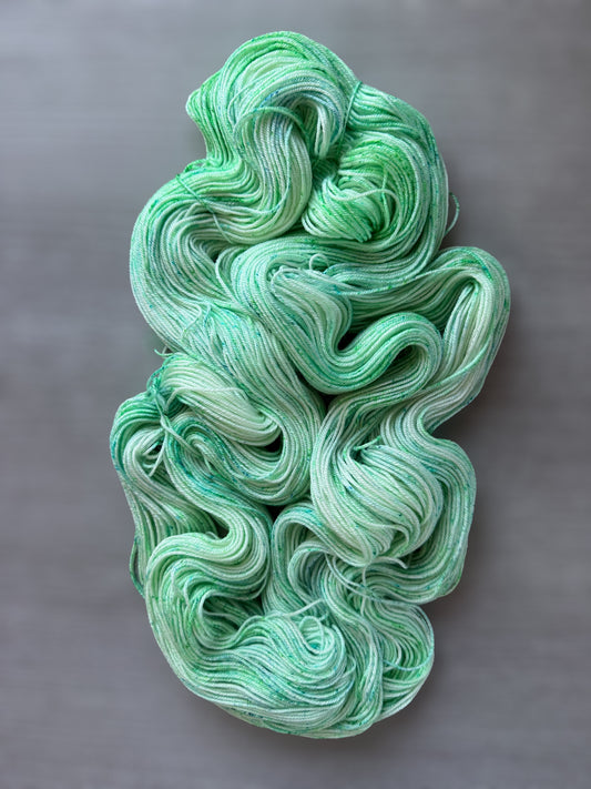 Sea Glass Speckled Hand Dyed Merino Wool Yarn