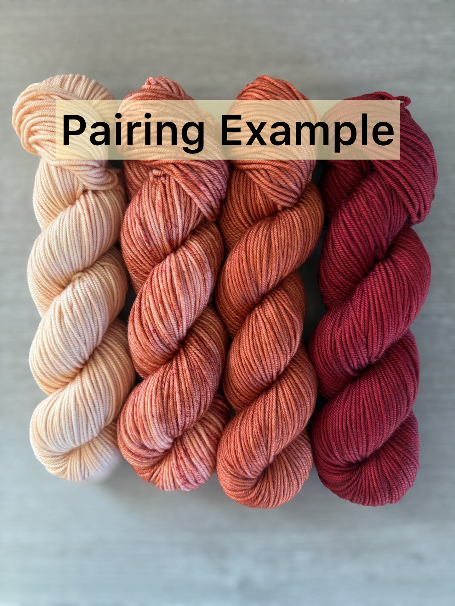 Brick Red Artisan Hand Dyed Merino Wool Yarn