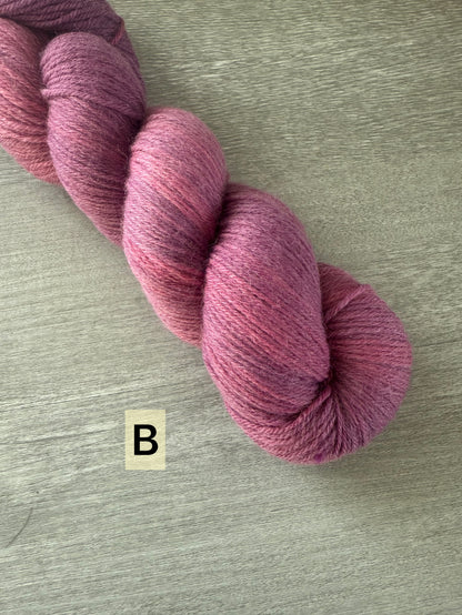 Saskatoon Berry Artisan Hand Dyed Ombre Yarn OOAK