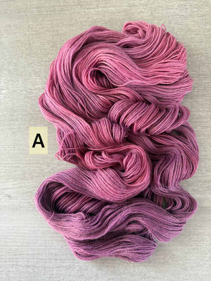 Saskatoon Berry Artisan Hand Dyed Ombre Yarn OOAK