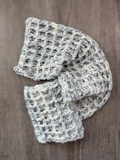 Belgian Waffle Scarf Crochet Pattern PDF