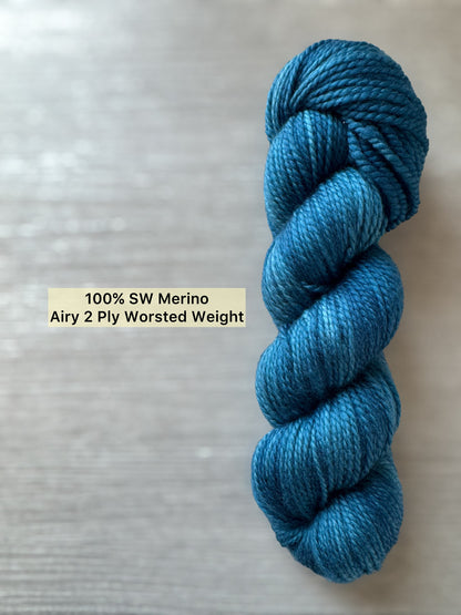 Bohemian Bluegrass Artisan Hand Dyed Merino Wool Yarn