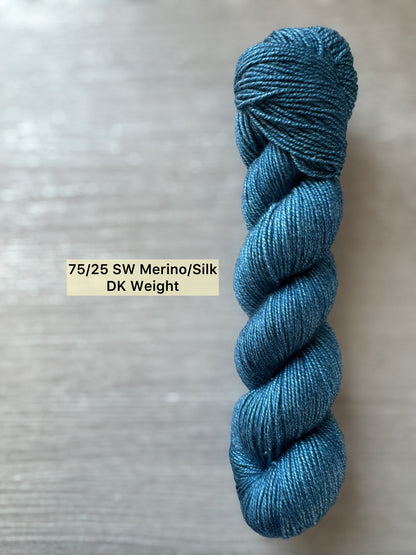 Bohemian Bluegrass Artisan Hand Dyed Merino Wool Yarn