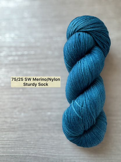 Bohemian Bluegrass Artisan Hand Dyed Merino Wool Yarn