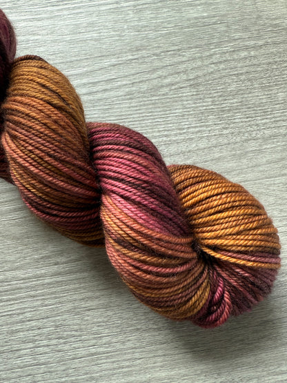 Burning The Midnight Oil Artisan Hand Dyed Merino Wool Yarn