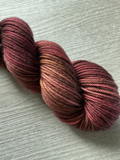 Burning The Midnight Oil Artisan Hand Dyed Merino Wool Yarn