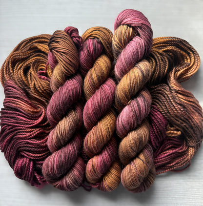 Burning The Midnight Oil Artisan Hand Dyed Merino Wool Yarn