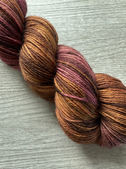 Burning The Midnight Oil Artisan Hand Dyed Merino Wool Yarn