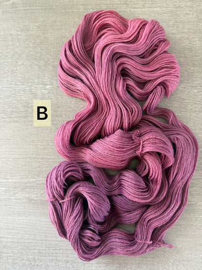 Saskatoon Berry Artisan Hand Dyed Ombre Yarn OOAK