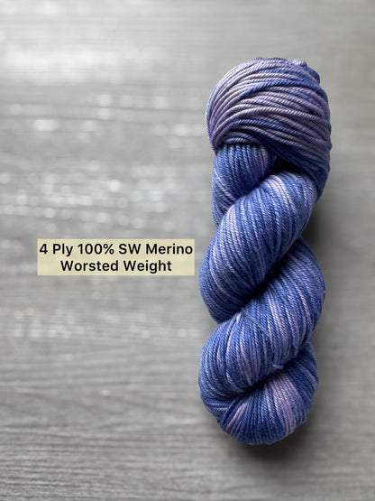 Hokey-Pokey Hydrangea Artisan Hand Dyed Merino Wool Yarn