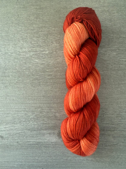 Moroccan Saffron Artisan Hand Dyed Ombre Yarn OOAK