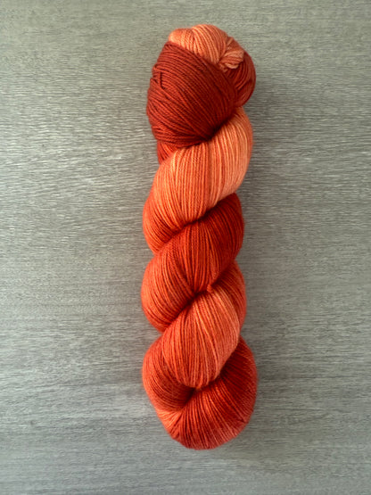 Moroccan Saffron Artisan Hand Dyed Ombre Yarn OOAK