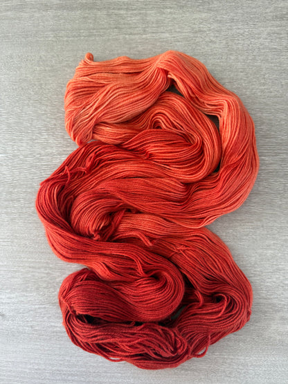 Moroccan Saffron Artisan Hand Dyed Ombre Yarn OOAK