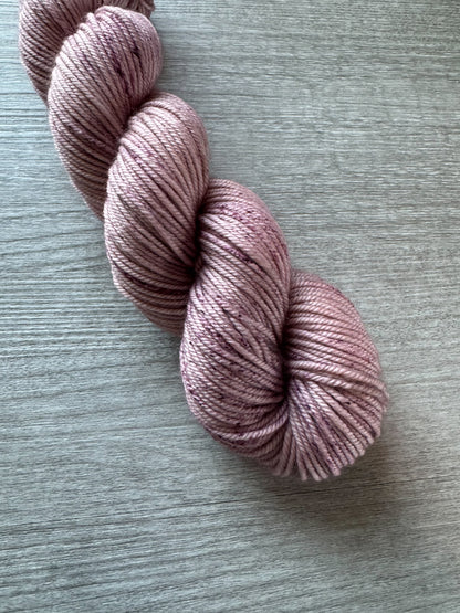 Antique Mauve Artisan Hand Dyed Merino Wool Yarn
