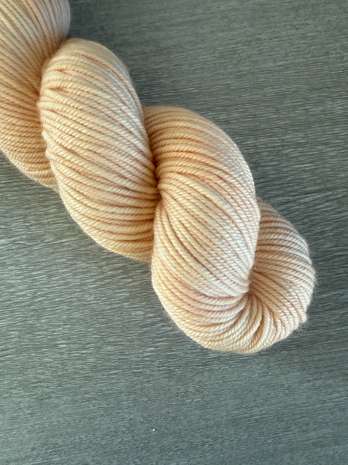 Apricot Clay Artisan Hand Dyed Merino Wool Yarn