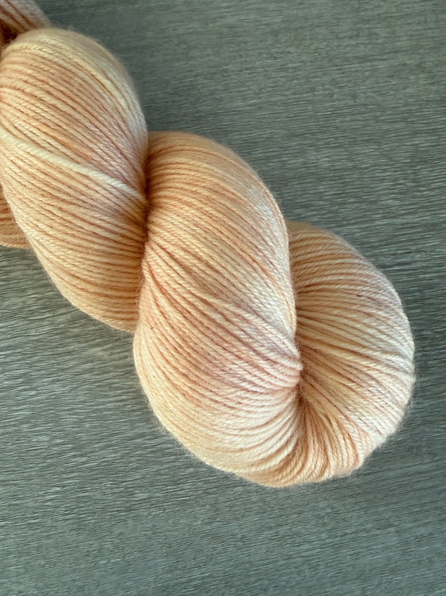 Apricot Clay Artisan Hand Dyed Merino Wool Yarn