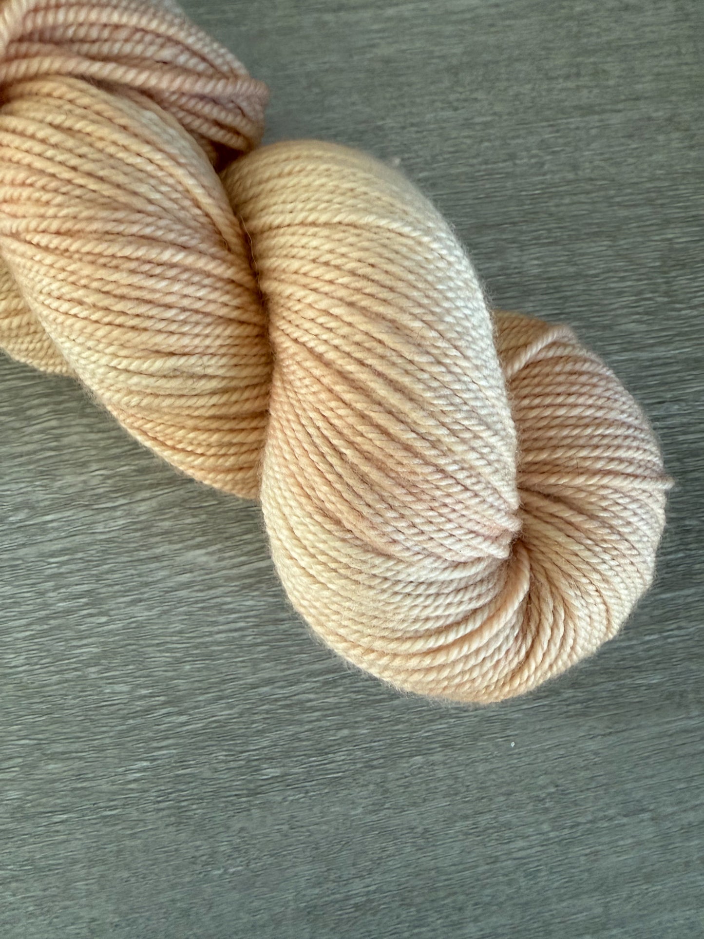Apricot Clay Artisan Hand Dyed Merino Wool Yarn
