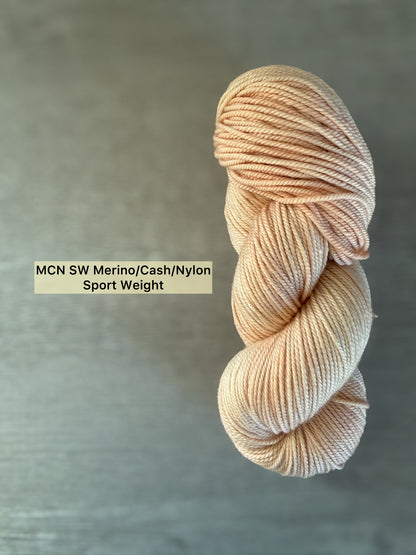 Apricot Clay Artisan Hand Dyed Merino Wool Yarn