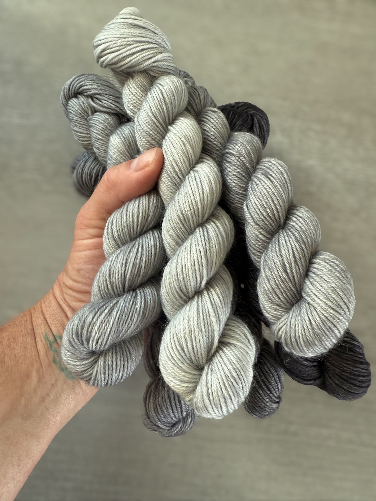 Ashes To Ashes Hand Dyed Mini Heap Fade Set