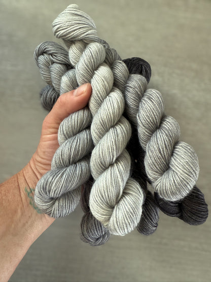 Ashes To Ashes Hand Dyed Mini Heap Fade Set