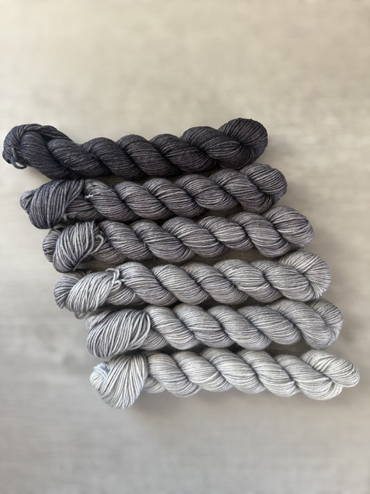 Ashes To Ashes Hand Dyed Mini Heap Fade Set