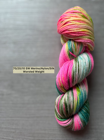 Barbie vs G.I. Joe Hand Dyed Merino Wool Yarn