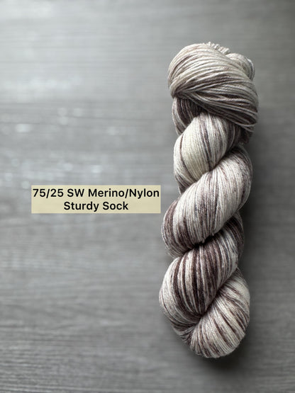 Birch Bark Artisan Hand Dyed Merino Wool Yarn