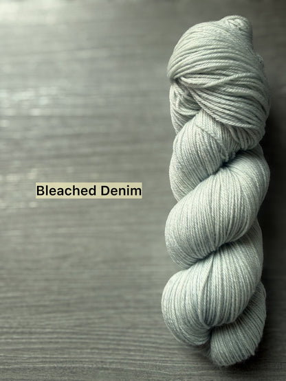 Denim Fade Set Artisan Hand Dyed Merino Wool Yarn