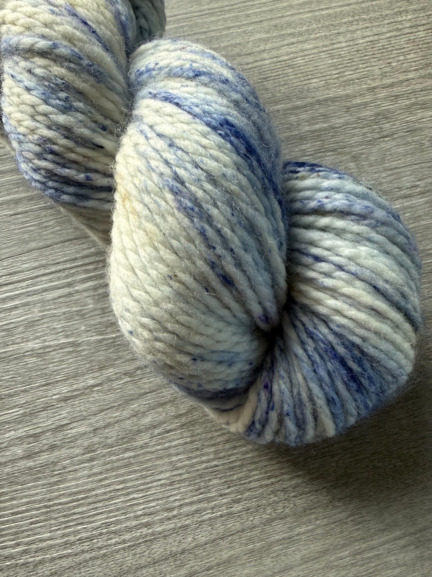 Blueberry Cheesecake Artisan Hand Dyed Bulky Chunky Merino Wool Yarn
