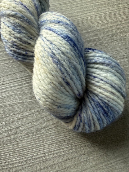 Blueberry Cheesecake Artisan Hand Dyed Bulky Chunky Merino Wool Yarn